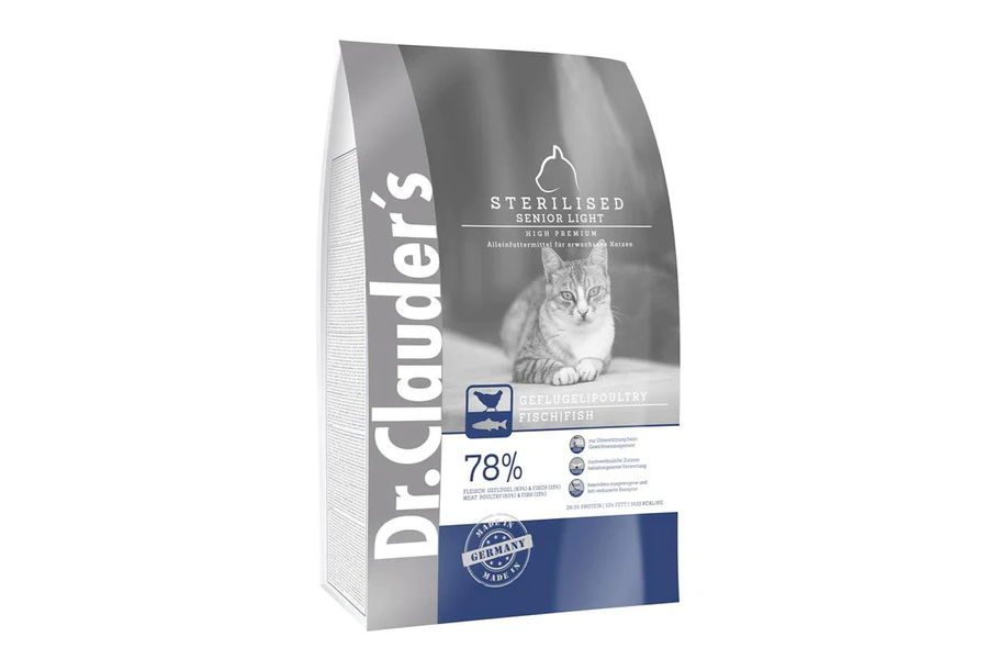 Κριτική για την ξηρά τροφή Dr Clauder's High Premium Cat Sterilised/Senior/Light